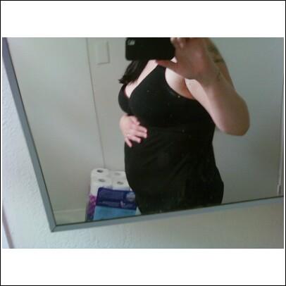 my belly for baby number 5..its starting to pooch