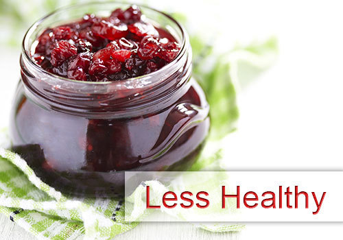 Less Healthy Option: Cranberry Sauce