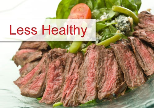 Less Healthy Option: Steak Cobb Salad