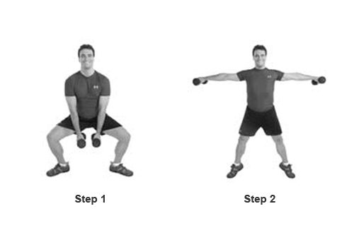 Exercise: Semi-Lunge with Shoulder Raise