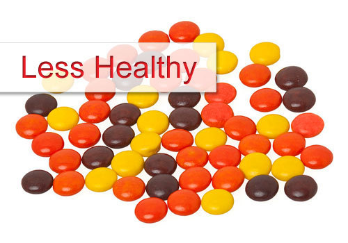 Less Healthy Option: Reese’s Pieces