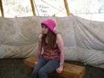 Me in a teepee at HIgh Desert Museum, Bend Oregon Sept 2009