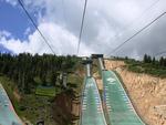 The Olympic Park / Park City Utah the worlds steepest zip line (we rode it) 