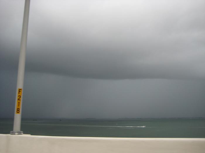 storm rollin in off the Gulf of Mexico
