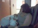 My daughter and my new grandson.