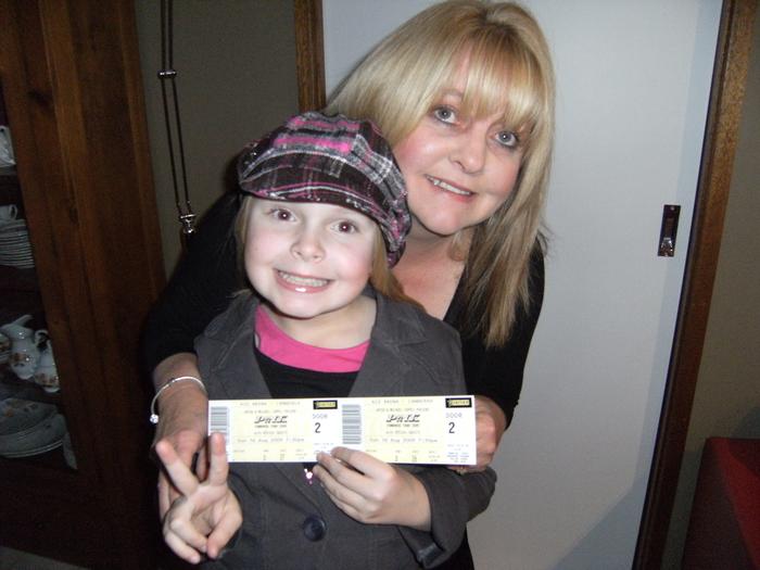 Me and my girl, off to see Pink.