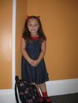my baby girl on her first day of school 