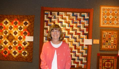 Me at the Quilt Show in Crown Center, K.C., MO