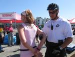 Me in pink handcuffs--handsome cop!