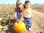 Me and Rhetty finding just the right pumpkin!