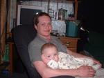 My grandson Robbie at 1 yrs. old with his Daddy