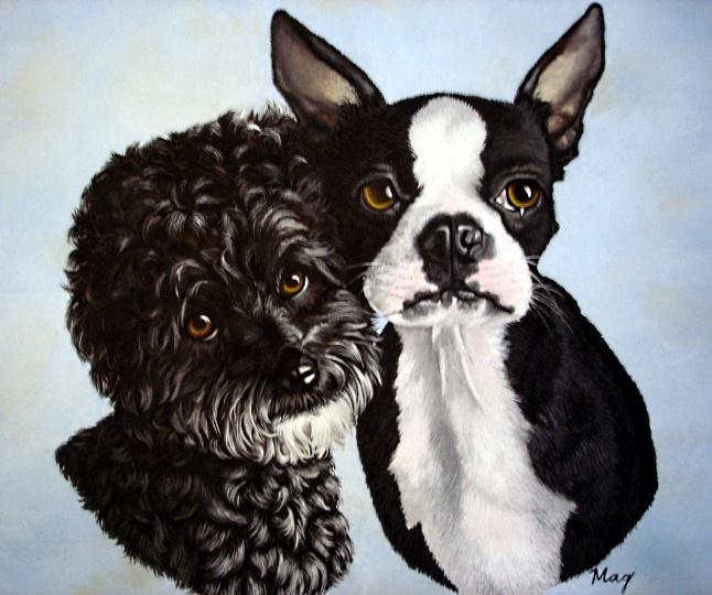portrait of my vets dogs, just finished 