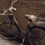 First snow, my bicycle 