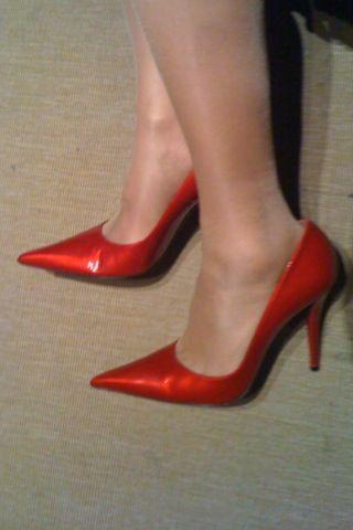 My red SVR stilettos