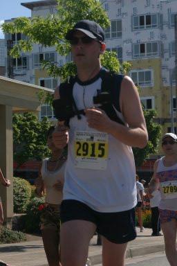Me running my first Half Marathon.