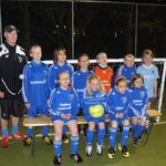 Lia and her Football team ,Lia front row second from left