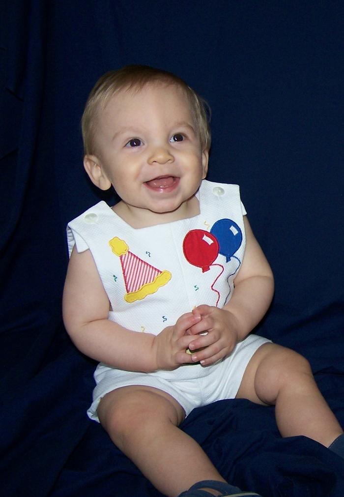 Levi's first birthday picture