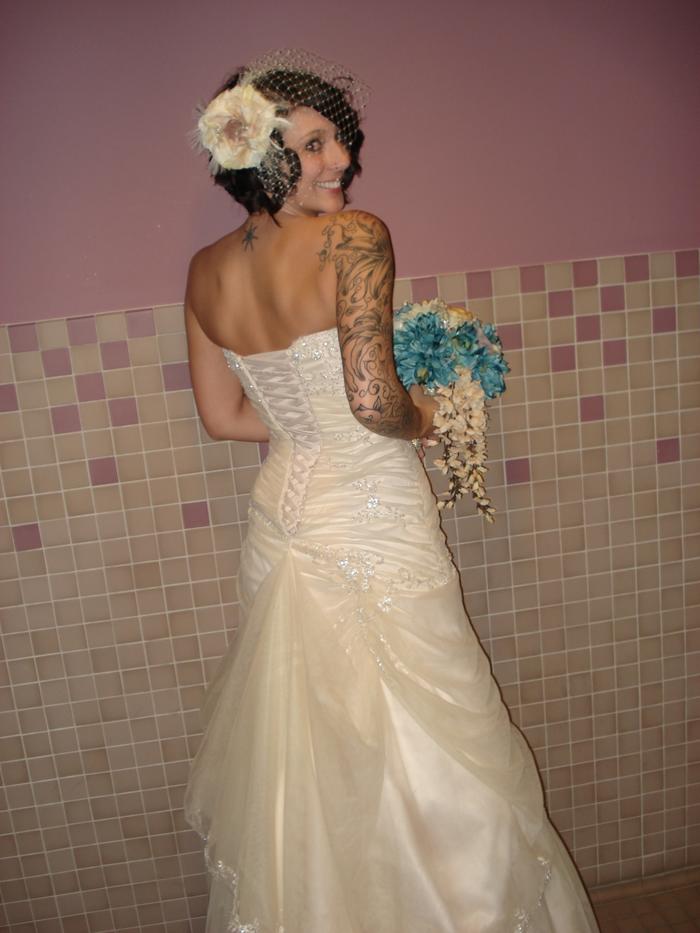 back of my wedding dress