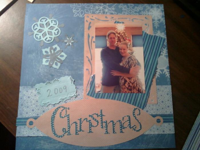 Another scrapbook page I did of me and DH at Christmas