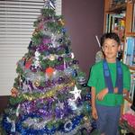 My amazing Jarrah - decorated the tree  with a broken arm