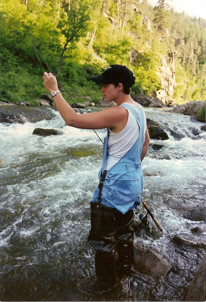 trout fishing 15 years ago at close to my goal weight