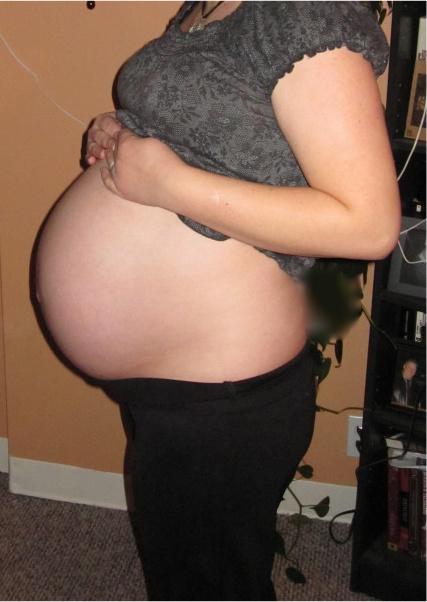 My Ginormous Belly at 36 1/2 weeks