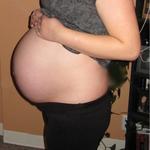 My Ginormous Belly at 36 1/2 weeks