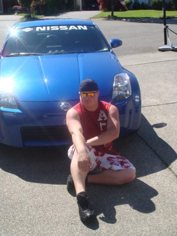 My oldest son Nick and his 350Z
