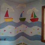 sailboats on the wall :-)