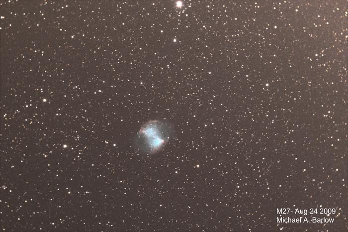 Taken from my observatory.  M27- a planetary nebula