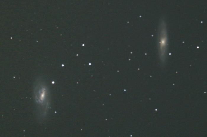 Also from my observatory; M65 (right) and M66 (left).  About 35 milion light years away. 
