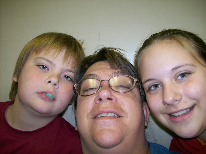 me my brother and my mom
