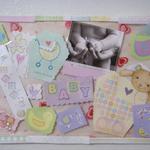 collage of baby cards