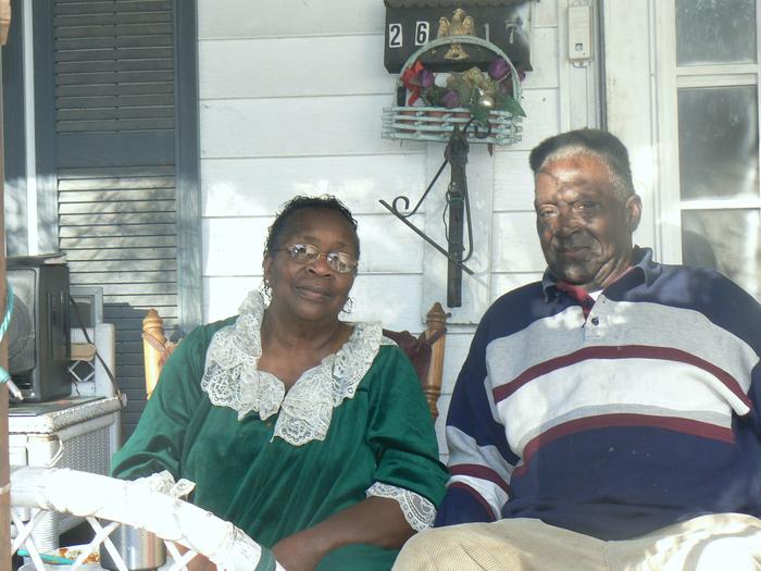 My grandma and papa, Papa died April  2009
