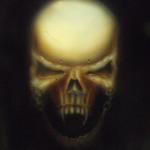 One of my favorite skulls, hey I like to paint dark stuff