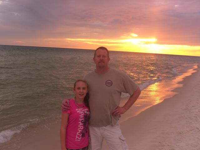 me and my little Angel at sunset yesterday