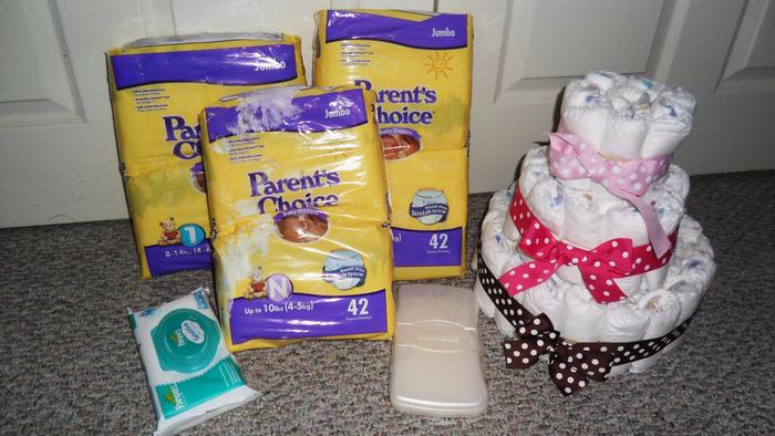 diapers/wipes we got