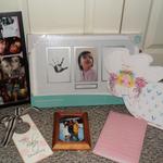 some picture frames/decorations