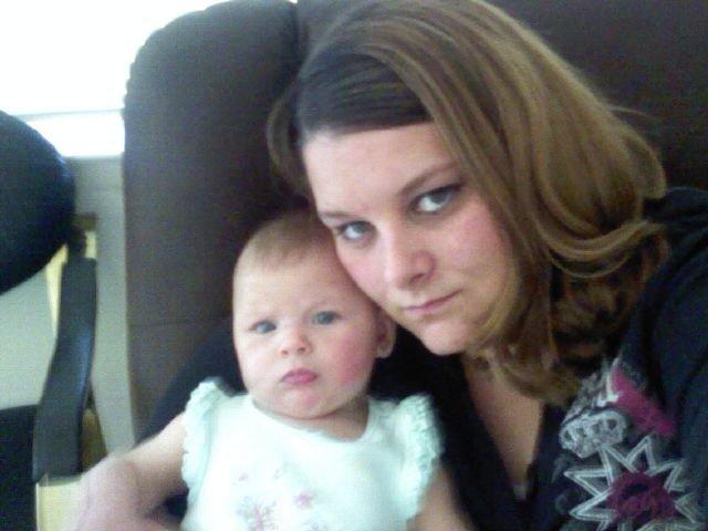 me and amarah 4 months old