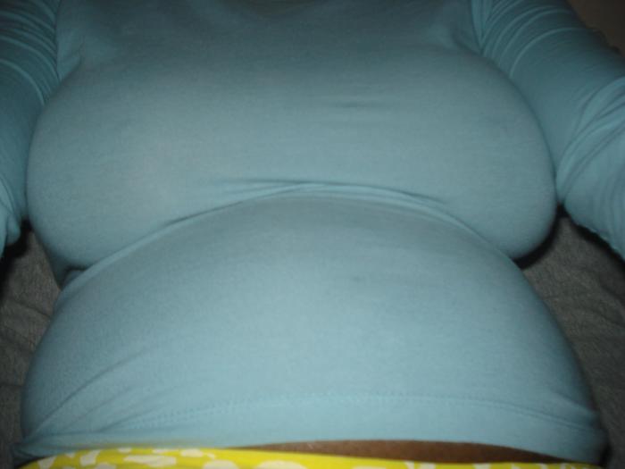 my tummy after eatting 9weeks 5days