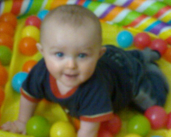Junior Jay 7mths Playing In His Ball Pool