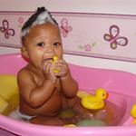 MaKayla  - still playing in the tub