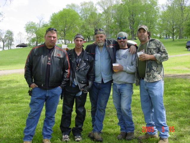Kenny Jr, cousin Nick, hubby Ken, brother Michael and his buddy Henry