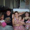 my hubby and krysta and me and my sisterand her 2 kids