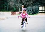 my daughter riding her bike