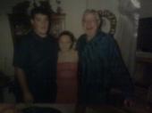 me my hubby and his grandpa. home coming night