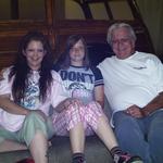 My daughter, Baylee, my dad and me