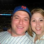 At the Mets/Yankees game. Met actually WON!!