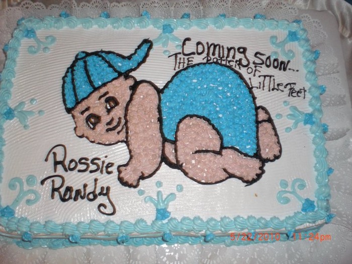 Our baby shower cake