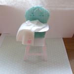 I made this! it's a small 3D highchair card
